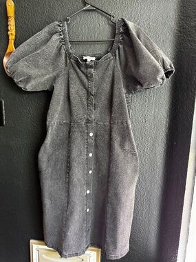 Polygram Black Denim Dress